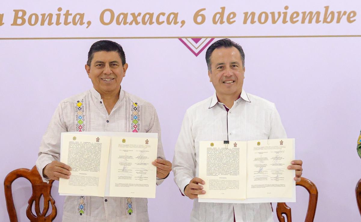 Veracruz y Oaxaca firman convenio de seguridad para blindar a municipios del Interoceánico