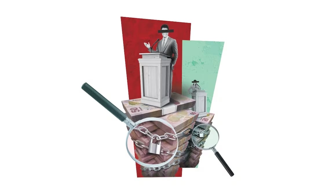 Partidos políticos de Oaxaca mantienen gastos en opacidad. Ilustración: Liliana Pedraza