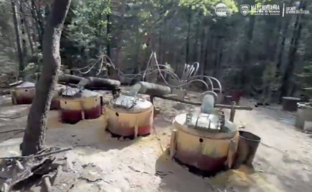 Operativo contra narcolaboratorios en el que participaron los elementos Embajada de EU y agentes de Chihuahua fallecido (19/04/2026). Foto: Fiscalía de Chihuahua