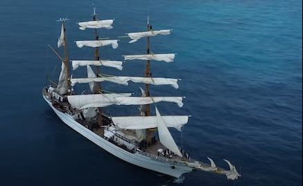 Tras choque en puente de Brooklyn, el buque escuela Cuauhtémoc llega a Salina Cruz para reparación