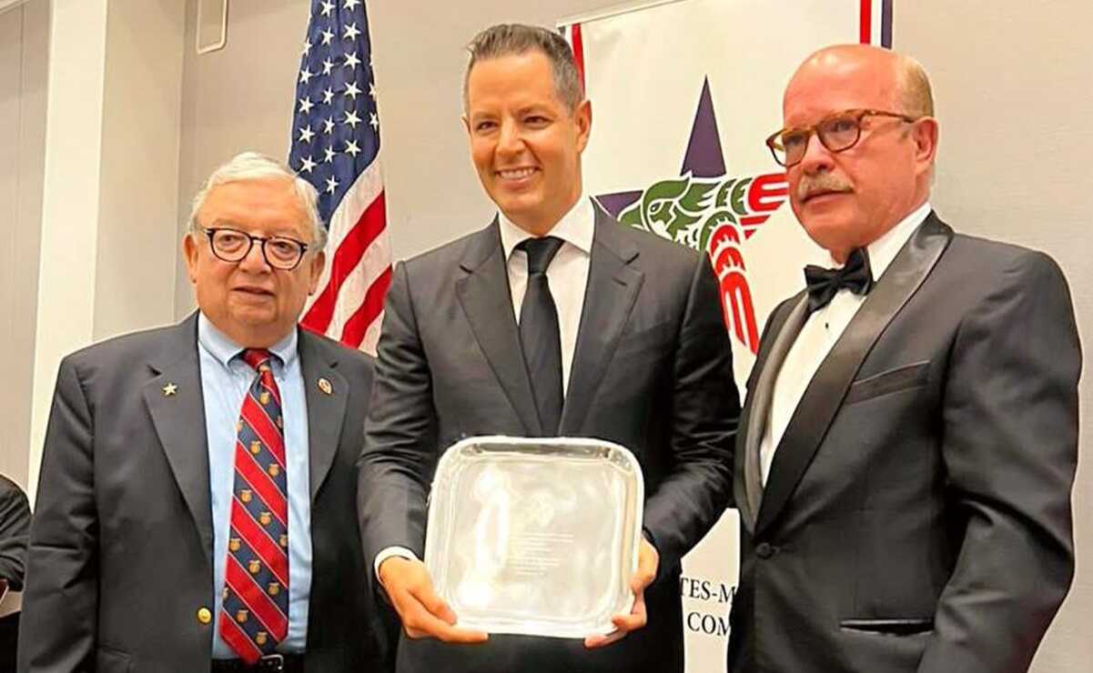 Cámara de Comercio México-Estados Unidos reconoce trabajo de Murat a favor de ambas naciones. Foto: Gobierno de Oaxaca