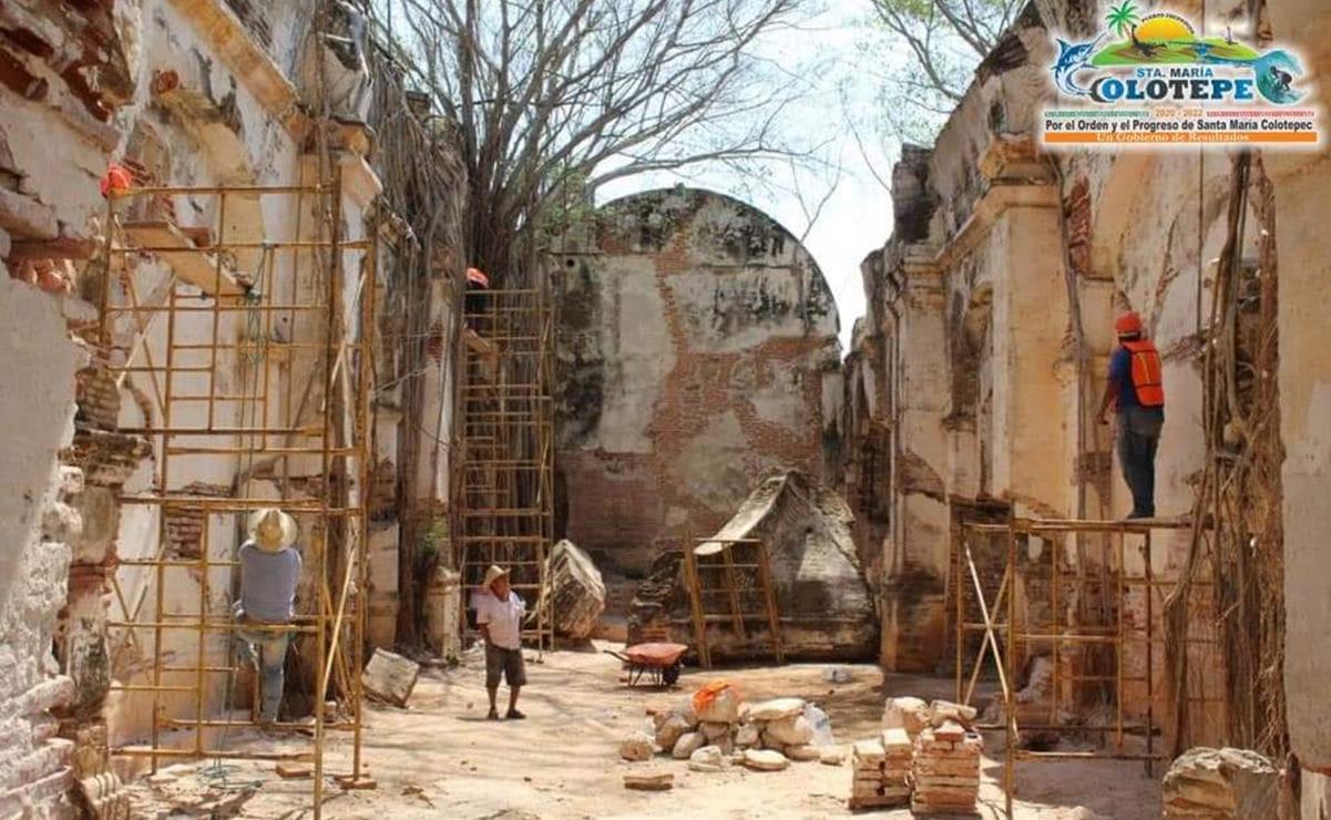 Después de 91 años, restauran iglesia de Colotepec, Oaxaca, destruida tras un sismo