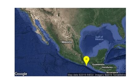 Se registra sismo de 5.3 grados en Salina Cruz, Oaxaca