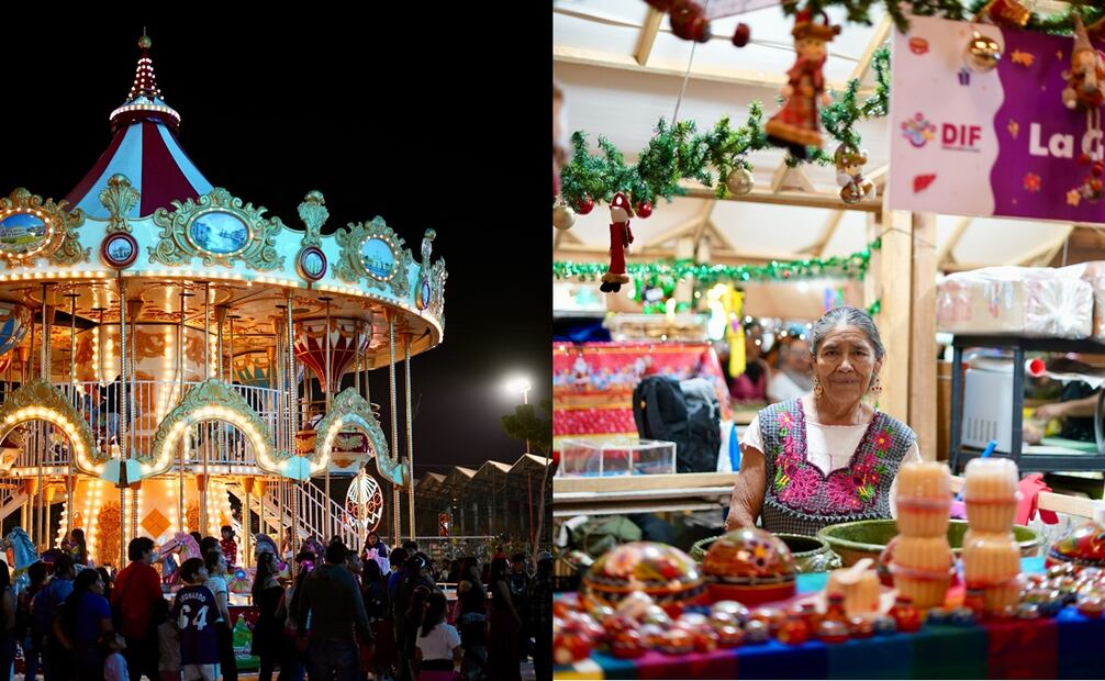 El Parque Primavera Oaxaqueña se vistió de Navidad en 2025. Fotos: Parque Primavera Oaxaqueña