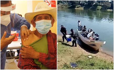 Un 70% de ancianos de la Cañada han sido vacunados contra Covid; dosis llegan hasta en lanchas