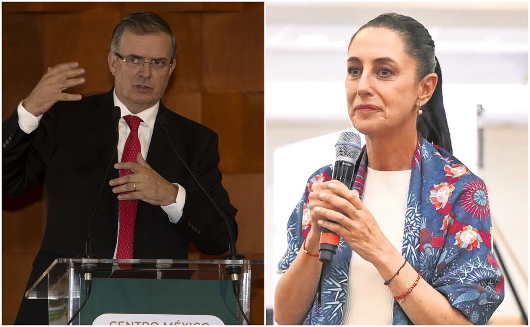 Encuesta. Sheinbaum y Ebrard pelean palmo a palmo rumbo al 2024. Fotos: Archivo EL UNIVERSAL
