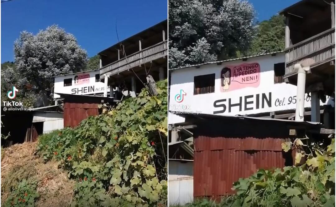 “Tienda física” de Shein en la Sierra Sur de Oaxaca se hace viral en TikTok. Foto: Especial