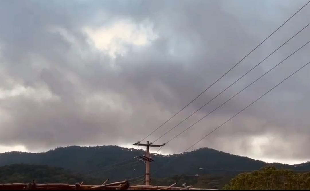 Desplazados de Tierra Blanca, Copala, reportan disparos. Foto: Captura de video