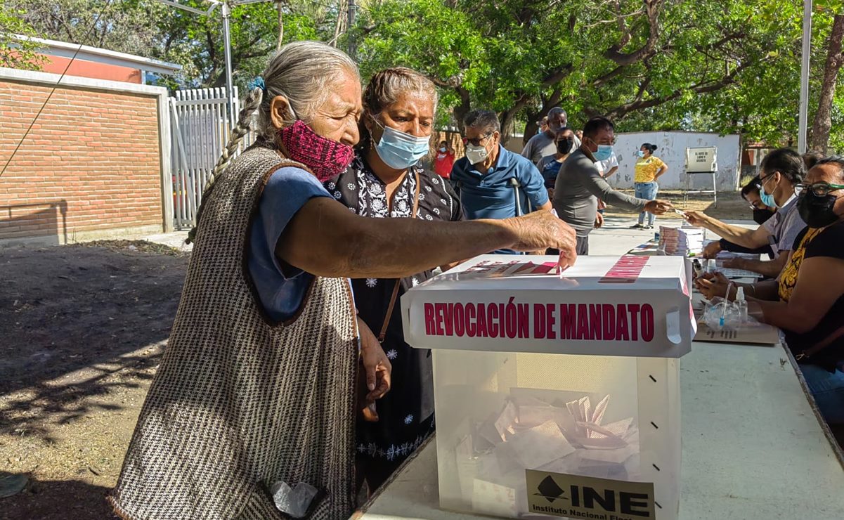 Votaron 709 mil oaxaqueños en revocación de mandato de AMLO; Oaxaca, entre estados con más participación. Foto: Roselia Chaca