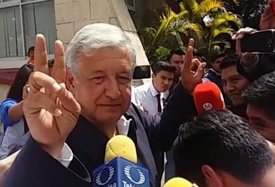 “Estoy en huelga de opiniones y entrevistas”: AMLO en Oaxaca