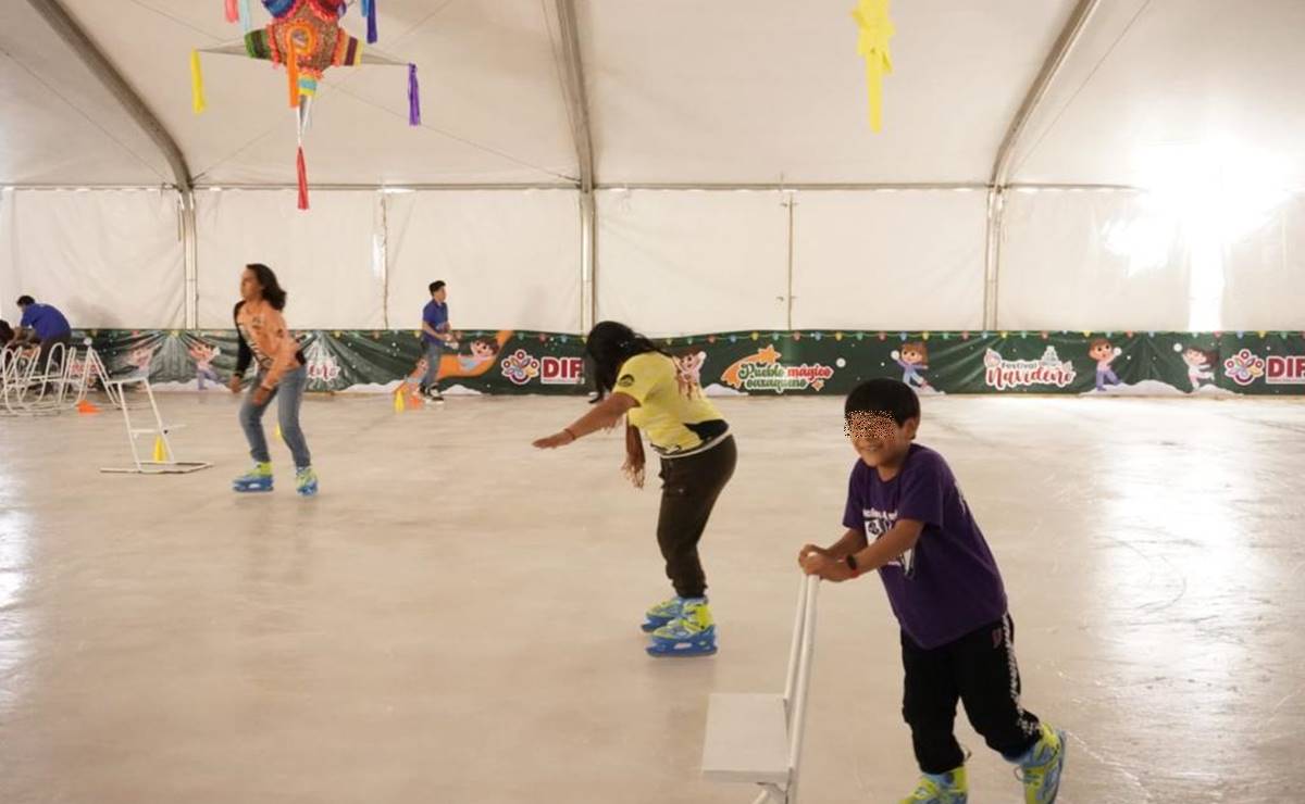 “Pueblo Mágico Oaxaqueño” llega con pista de hielo y más actividades de nieve para disfrutar las fiestas