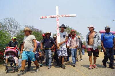 Son más de 600 los migrantes en tránsito que caminan hacia la ciudad de Oaxaca