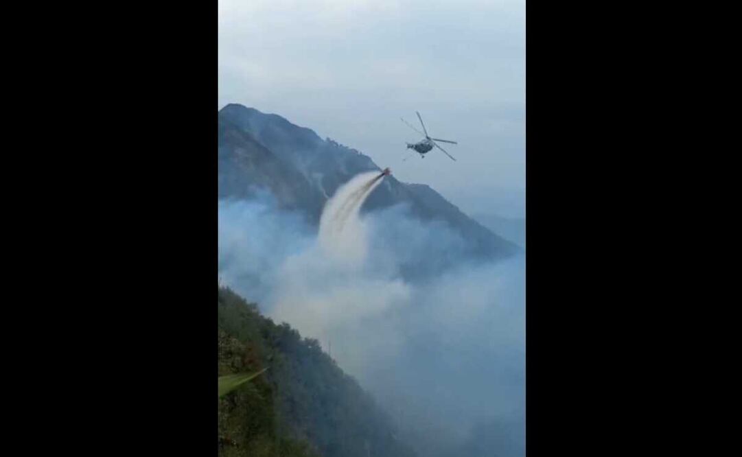 Avanza liquidación de incendios forestales en Quiotepec y Bautista Atatlahuca, Oaxaca. Foto: Especial
