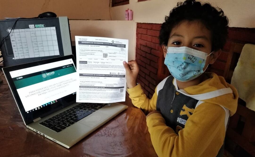 Llaman a registrar a niños de 5 a 11 años para vacuna contra Covid; se estiman más de 467 mil menores en Oaxaca. Fotos: Gobierno de Oaxaca