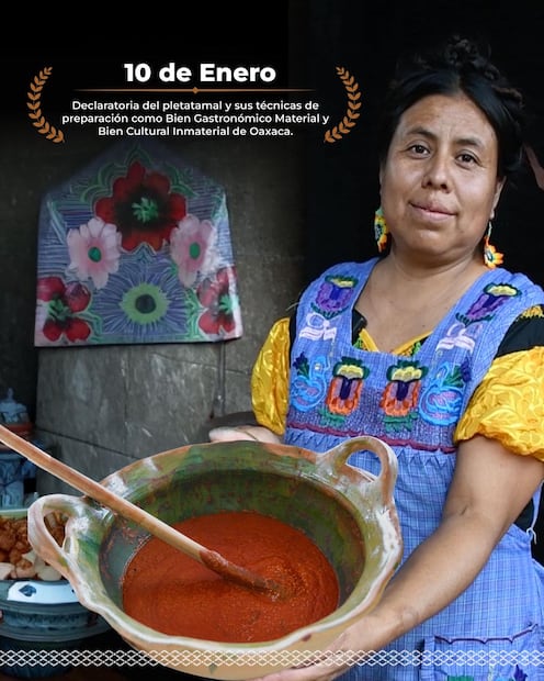 10 de enero, el día especial para comer pletatamal. Foto: Secretaría de Turismo del Estado de Oaxaca