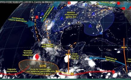 Generará onda tropical 9 tormentas eléctricas y rachas de viento en Oaxaca, reporta CEPCO
