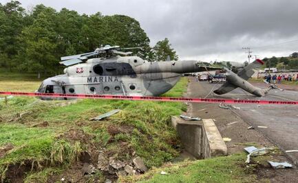 Se desploma en Hidalgo aeronave de la Marina; viajaba el secretario de gobierno de Veracruz