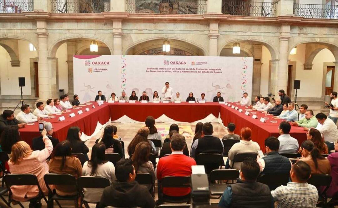 Instala gobierno de Oaxaca Sistema de Protección de los Derechos de Niñas y Niños; sesionará cada 3 meses. Foto: Especial
