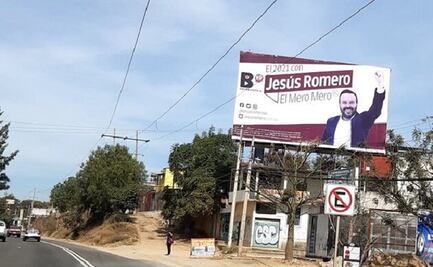Dan 24 horas a Jesús Romero, aspirante a edil de Oaxaca de Juárez, para retirar propaganda