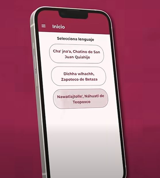 Bina está disponible en tres idiomas originarios de Oaxaca. Foto: Gobierno de Oaxaca