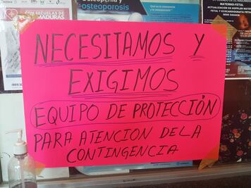 En Salina Cruz, personal de Centro de Salud protesta por falta de insumos para atender pandemia