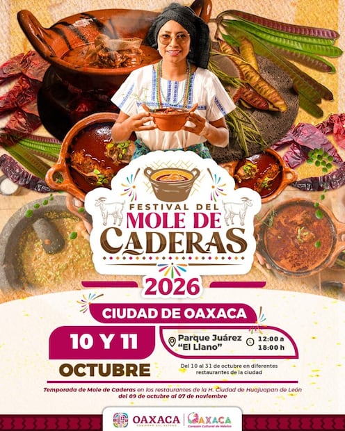 Festival del Mole de Caderas 2026. Foto: Gobierno de Oaxaca.