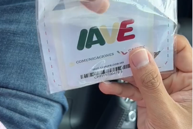 Tag Iave. Foto: Capufe TikToK