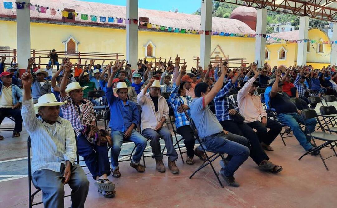 Reabren palacio municipal de Atitlán; piden al gobierno de Oaxaca reconocer a presidente comunitario. Foto: Especiales