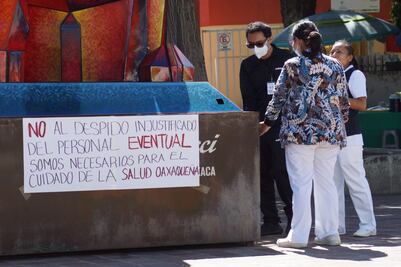 Trabajadores de Salud de Oaxaca inician jornada de lucha para exigir suficiencia presupuestal