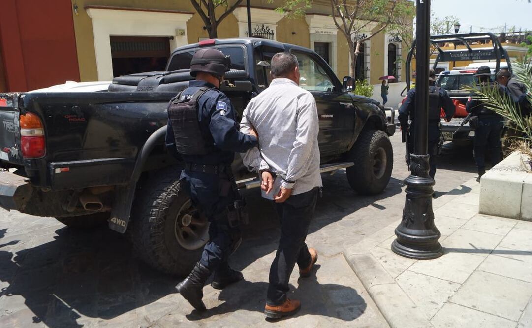 Detienen a 1 elemento de la PABIC y 2 de seguridad privada por golpear a conductor de Oaxaca. Foto: Especial