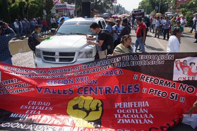 Anuncia Sección 22 otra movilización en la Ciudad de México