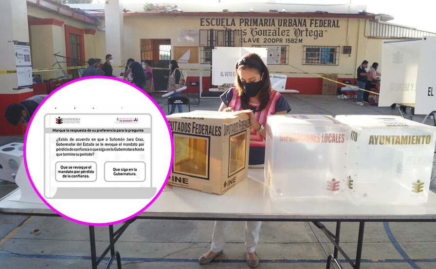 Revocación de Mandato en Oaxaca: Así será la papeleta de la consulta ciudadana