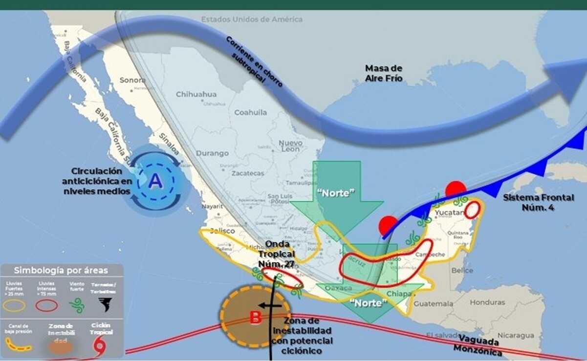 Municipios de la Costa de Oaxaca suspenden clases y actividades laborales, ante potencial ciclón. Foto: Especial