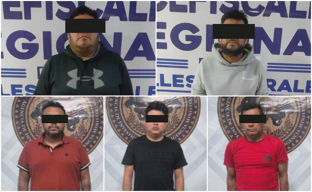 Los detenidos son integrantes de una banda criminal conocida como "La Mami", informó la Fiscalía de Oaxaca. Fotos: Especiales