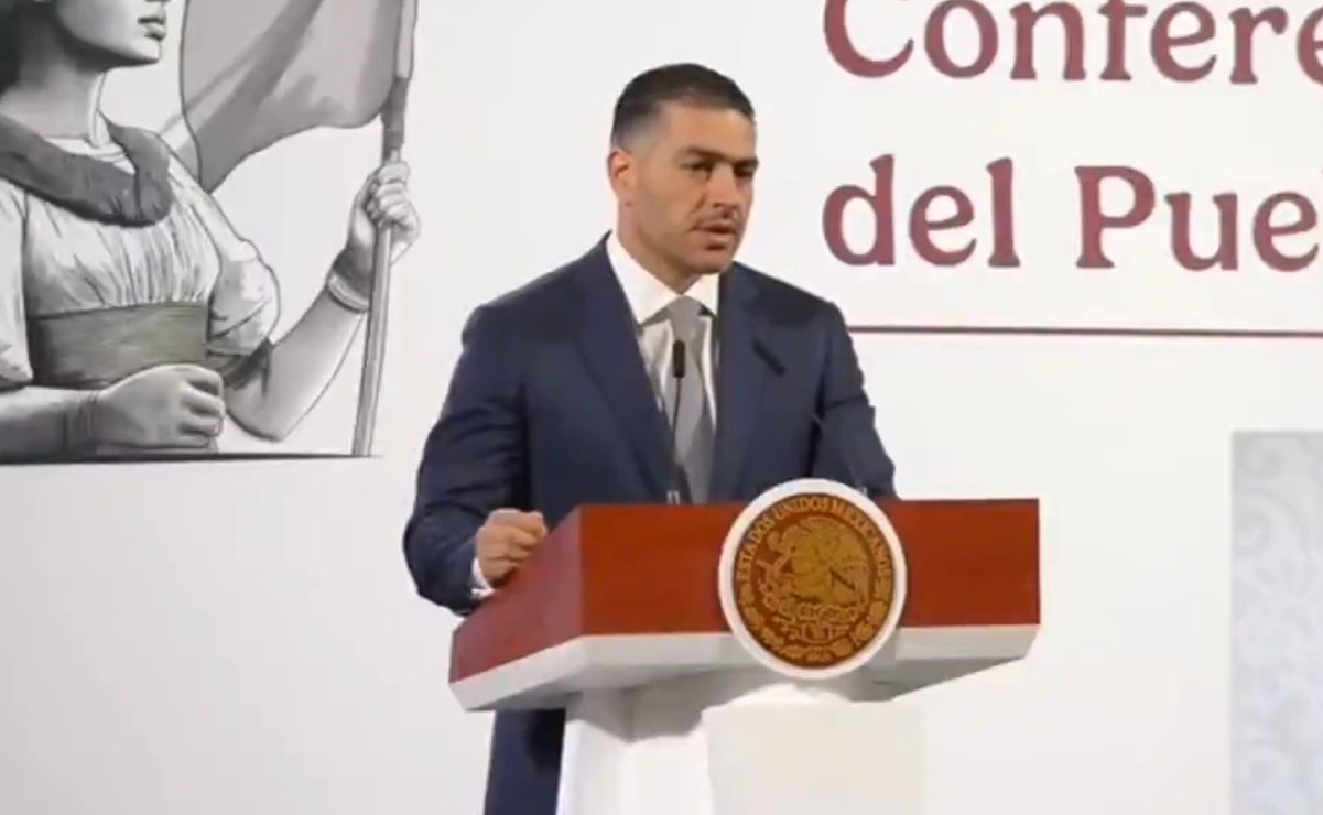 “El objetivo no era ella"; Harfuch vincula a pareja de activista oaxaqueña Sandra Domínguez con grupo delictivo. Foto: Captura de video