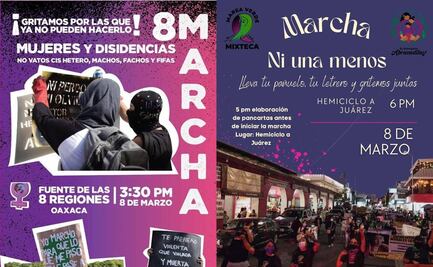 Mujeres organizadas de Oaxaca convocan a movilizaciones en la capital y las regiones este 8M
