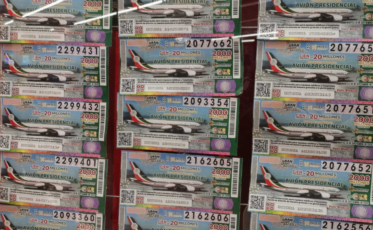 En rifa de avión, 69% de boletos vendidos