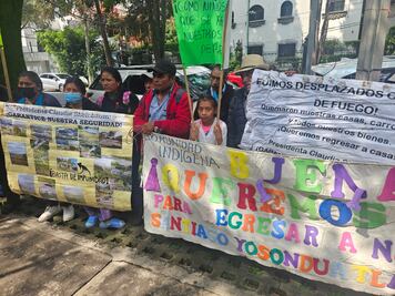 Familias desplazadas de Buenavista, Oaxaca, solicitan la intervención del Alto Comisionado de la ONU