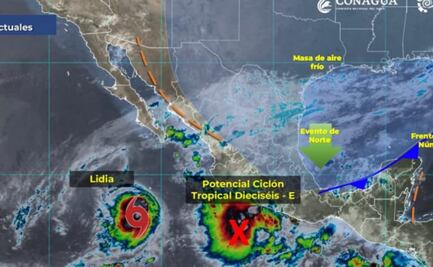 Prevén lluvias fuertes a muy fuertes en Oaxaca por ciclón tropical Dieciséis-E