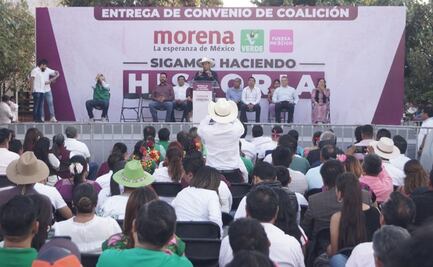 Morena, PT y Verde anuncian coalición en Oaxaca sólo para 7 diputaciones federales
