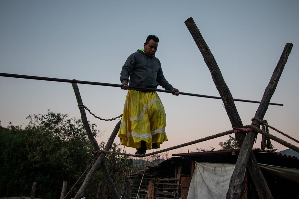 Acusan al Congreso local de lucrar y apropiarse de la maroma, danza tradicional de Oaxaca. Foto: Juana García