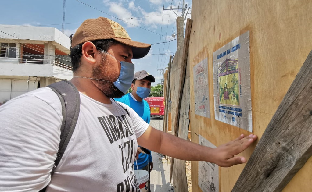 Con la enseñanza del maestro Toledo, jóvenes informan sobre coronavirus en zapoteco