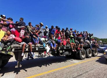 Más de 120 migrantes de Centroamérica acusan “secuestro” y engaño del INM en Oaxaca; temen por su seguridad