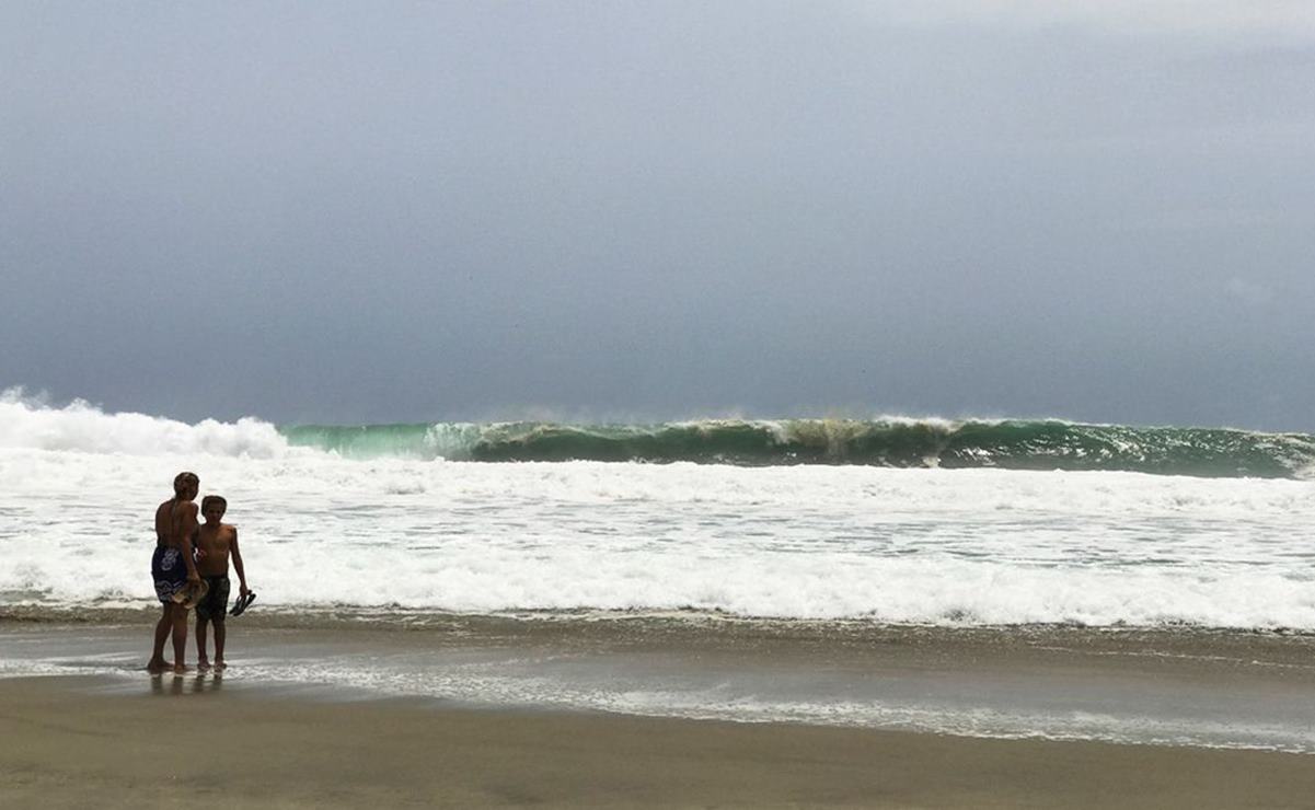 Hilary deja una persona muerta y otra desaparecida en su paso por costas de Oaxaca. Foto: Especial