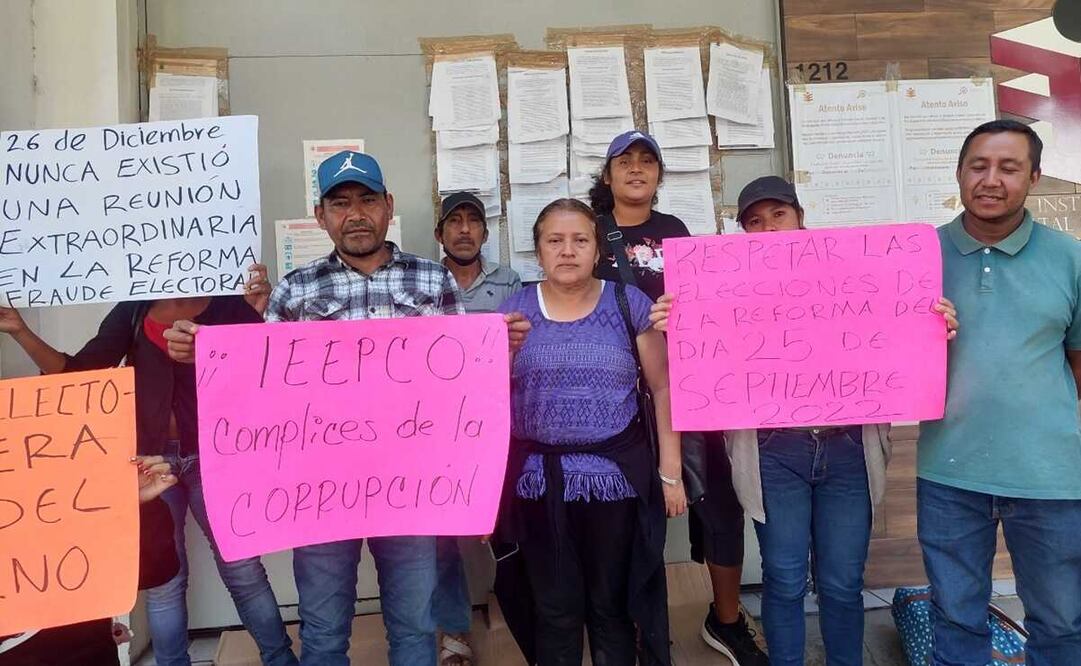 Ante anulación de triunfo de primera mujer electa, en La Reforma exigen freno a violencia política en Oaxaca. Foto: Christian Jiménez