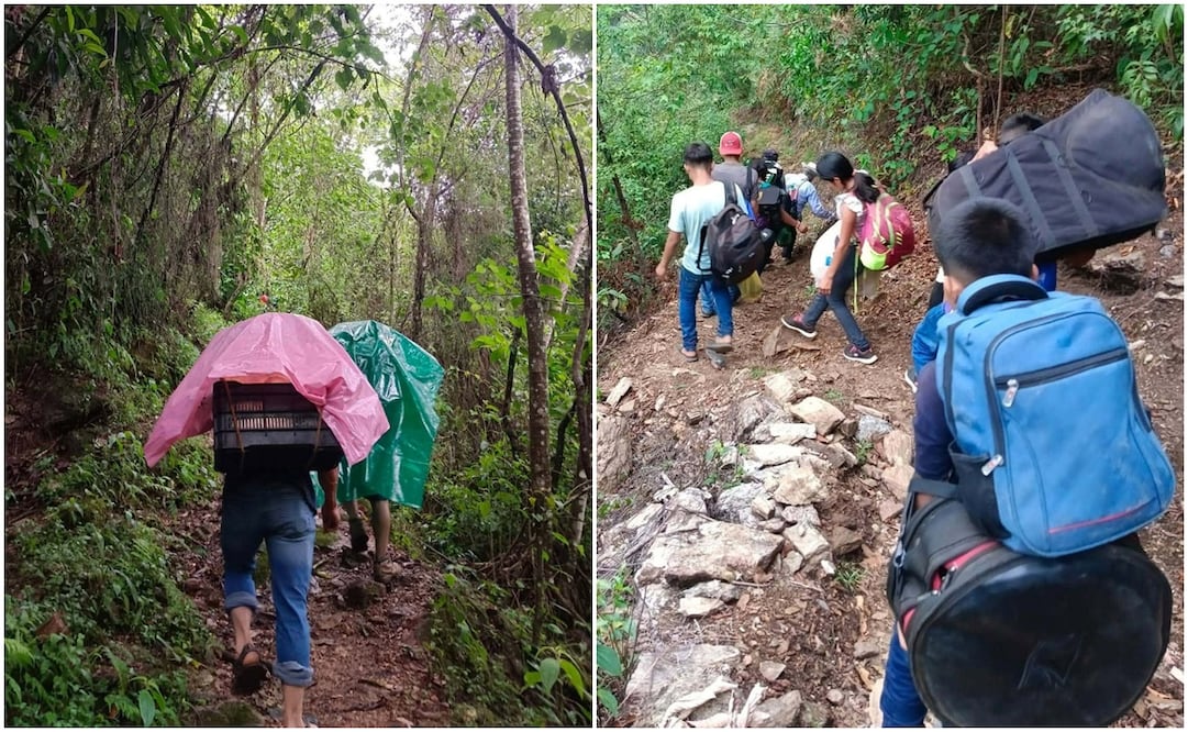 Comunidades de Lovani quedaron incomunicadas por deslave en camino. Fotos: Cortesía