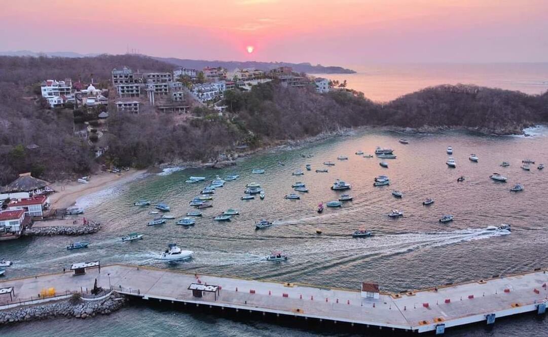 Suspenden actividades turísticas y pesqueras en Huatulco por Mar de Fondo; advierten olas de hasta 4 metros. Foto: Gobierno de Huatulco