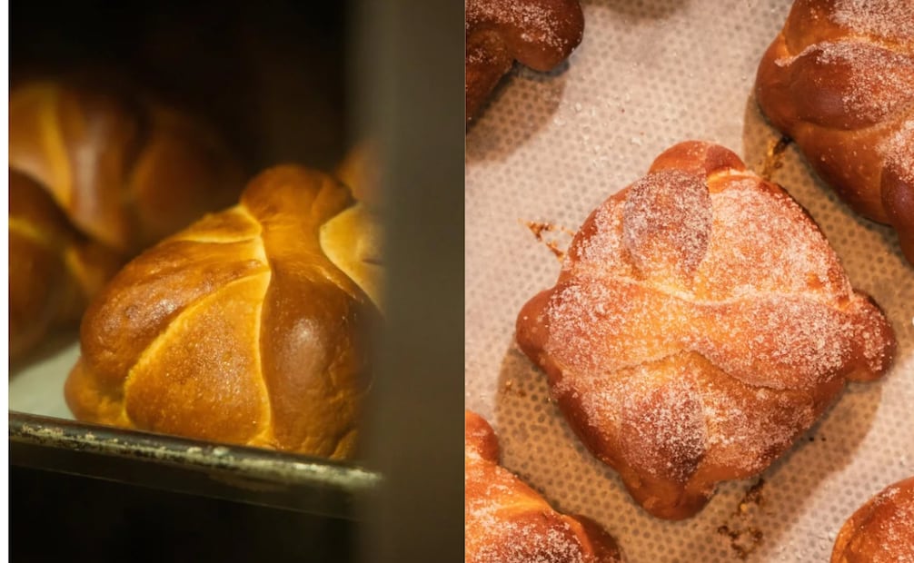 Algunas preparaciones de pan de muerto pueden o no incluir la bolita de centro que representa el cráneo. Foto: @campesinoartesanal