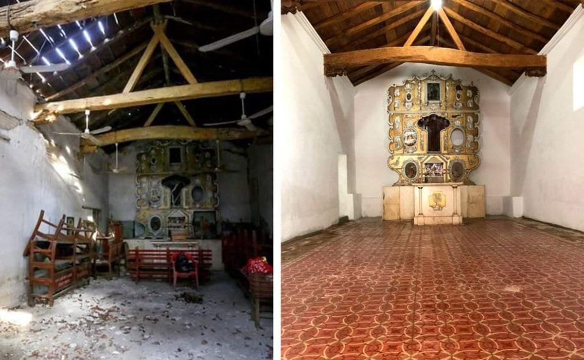 Tres años después del sismo, concluye restauración de capilla en Juchitán, Oaxaca