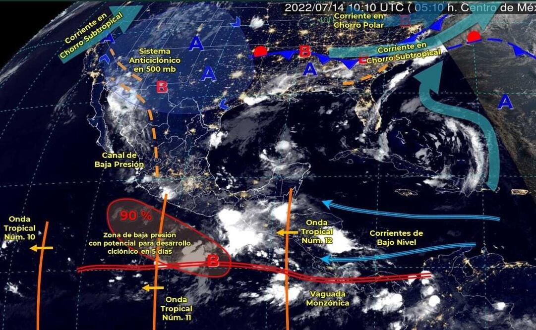 Cierran puerto de Huatulco a la navegación por mar de fondo; advierten lluvias fuertes en gran parte de Oaxaca. Foto: CEPCO